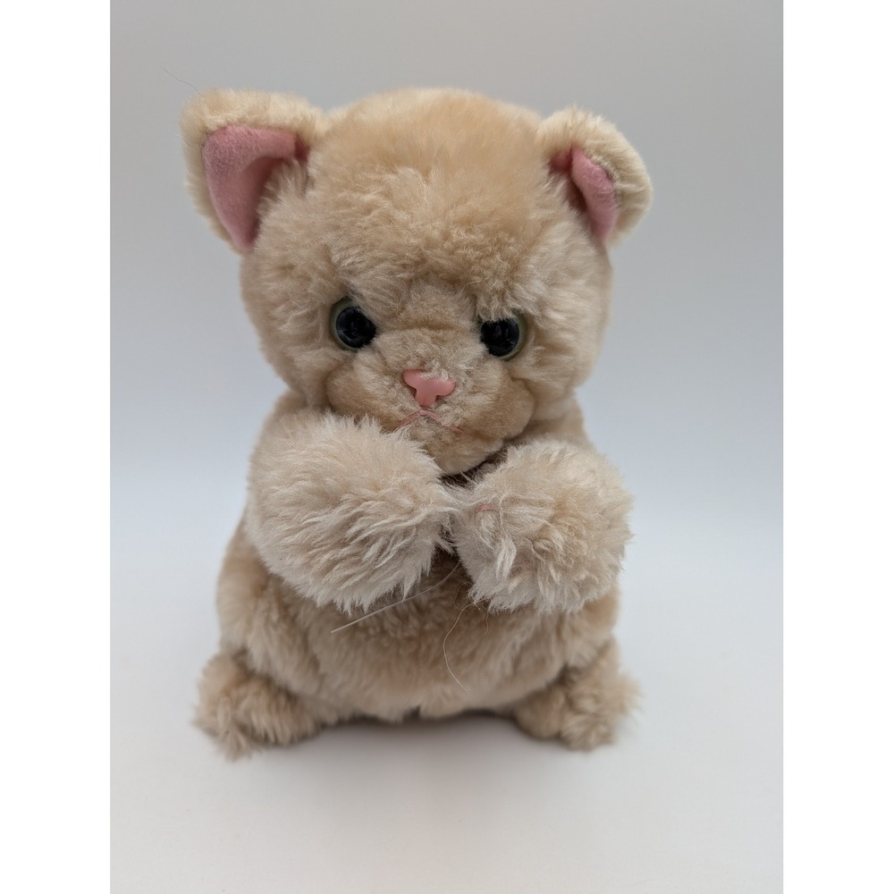 Tyco Playtime Kitties‎ Tan Interactive Plush Motion Sensor 1994 Vintage READ